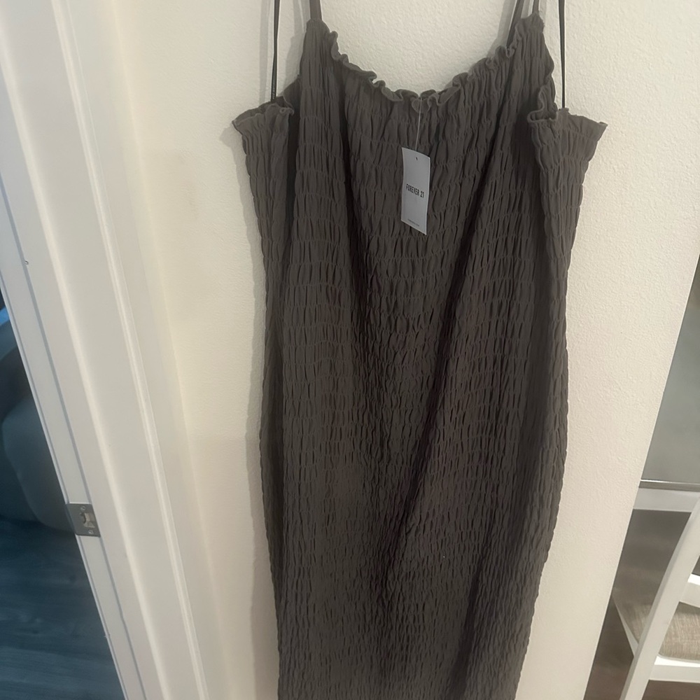 Forever 21 Charcoal Strap Dress